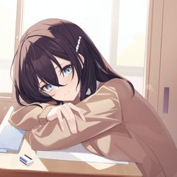 This is a pixiv picture whose title is 午後の授業.