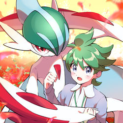 This is a pixiv picture whose title is ミツル＆エルレイド.
