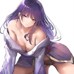 This is a pixiv picture whose title is Raiden Shogun.