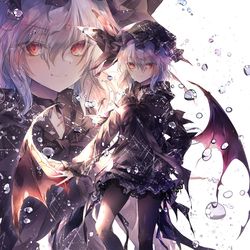 This is a pixiv picture whose title is レミリアもパーカー着てみました。.