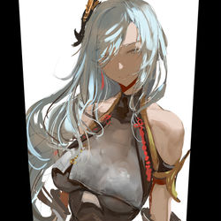 This is a pixiv picture whose title is Shenhe  Doodle.