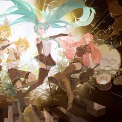 This is a pixiv picture whose title is 仕事絵 - 幻书启世录Vocaloid 联动.
