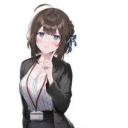 This is a pixiv picture whose title is かまって新卒ちゃんが毎回誘ってくる.