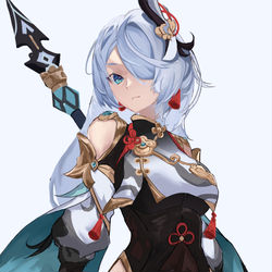 This is a pixiv picture whose title is 申鹤.