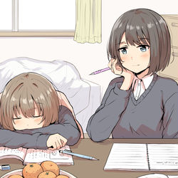 This is a pixiv picture whose title is 百合イラスト.