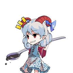 This is a pixiv picture whose title is デフォルメ饕餮尤魔立ち絵.