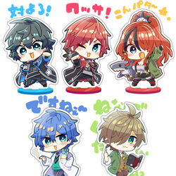 This is a pixiv picture whose title is エデン組アクリルスタンド.