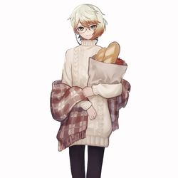 This is a pixiv picture whose title is 🍁🍂🥖.