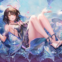 This is a pixiv picture whose title is Morning glory.