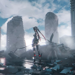 This is a pixiv picture whose title is 黎明-Envision.