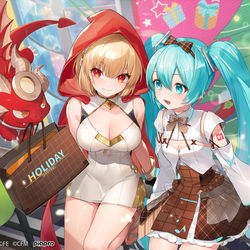 This is a pixiv picture whose title is 【ギアスト】ショッピングミク×アーレンツ・ベル【初音ミクコラボ】.