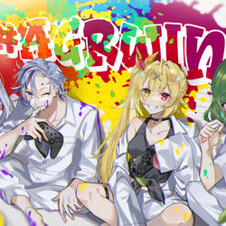 This is a pixiv picture whose title is 熱戦.
