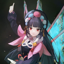 This is a pixiv picture whose title is 云堇.