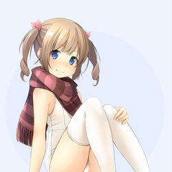 This is a pixiv picture whose title is 白スクマフラーさん.