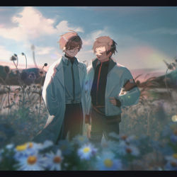 This is a pixiv picture whose title is Follow the light.