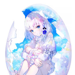 This is a pixiv picture whose title is そらのたまご.