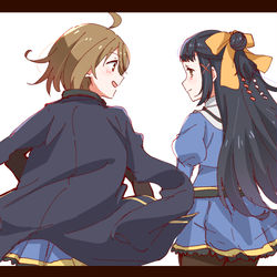 This is a pixiv picture whose title is 川村楪様と月岡椛様らくがき15.