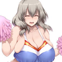 This is a pixiv picture whose title is チアガール経産婦.