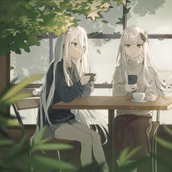 This is a pixiv picture whose title is 音楽を愛する少女だち.