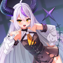 This is a pixiv picture whose title is ラプ様💜.