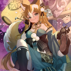 This is a pixiv picture whose title is 🐶👘.