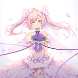 This is a pixiv picture whose title is 萨拉妹妹的婚纱.
