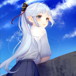 This is a pixiv picture whose title is 神里綾華.