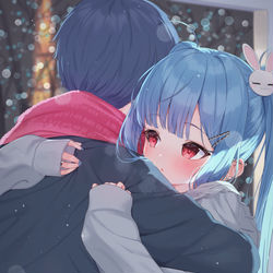 This is a pixiv picture whose title is 「ん、どうしたの…？なんで泣いてるの…？」.