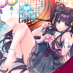 This is a pixiv picture whose title is ユゥユゥと一緒にあたたまろ♡.