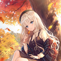 This is a pixiv picture whose title is 秋.
