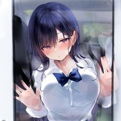 This is a pixiv picture whose title is 曇るの恥ずかしくて息止める.
