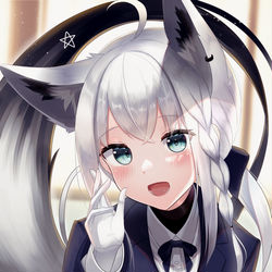 This is a pixiv picture whose title is 制服フブちゃん.