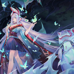 This is a pixiv picture whose title is Blue.