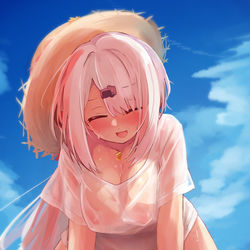 This is a pixiv picture whose title is 濡れTの思い出.