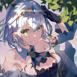 This is a pixiv picture whose title is 白銀ノエル.