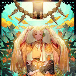 This is a pixiv picture whose title is 『金木犀』.