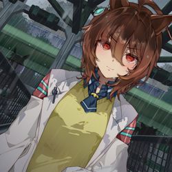 This is a pixiv picture whose title is 雨重のゲートイン.