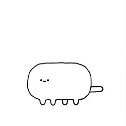 This is a pixiv picture whose title is no.1491 『 冬毛のねこ 』.