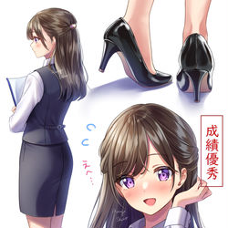This is a pixiv picture whose title is 受付ちゃん日誌(1)設定.