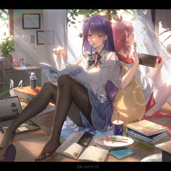This is a pixiv picture whose title is 【原神】雷神八重 宅.