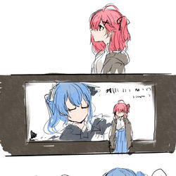 This is a pixiv picture whose title is miComet 漫画.