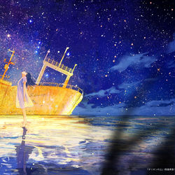 This is a pixiv picture whose title is オリオンの上.