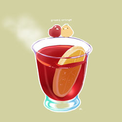 This is a pixiv picture whose title is オレンジホットワイン.
