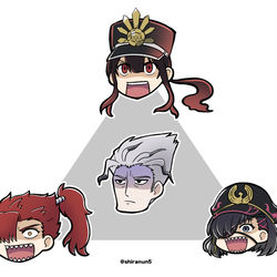 This is a pixiv picture whose title is ミッチー包囲網.