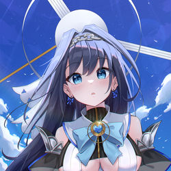 This is a pixiv picture whose title is 長い髪 クロニー.