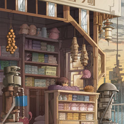 This is a pixiv picture whose title is 寒いですね.