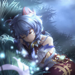 This is a pixiv picture whose title is Sweer Rain / Ganyu.