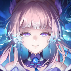 This is a pixiv picture whose title is kokomi.