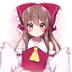 This is a pixiv picture whose title is 霊夢.
