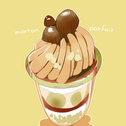 This is a pixiv picture whose title is マロンパフェ.